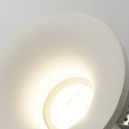 Modern Minimalist Round Square Plaster Embedded Spotlight 1-light Flush Mount Ceiling Light for Living Room BulbSquare