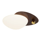 Contemporary Creative Iron Acrylic Resin Cobblestone Ball LED Flush Mount Ceiling Light For Bedroom