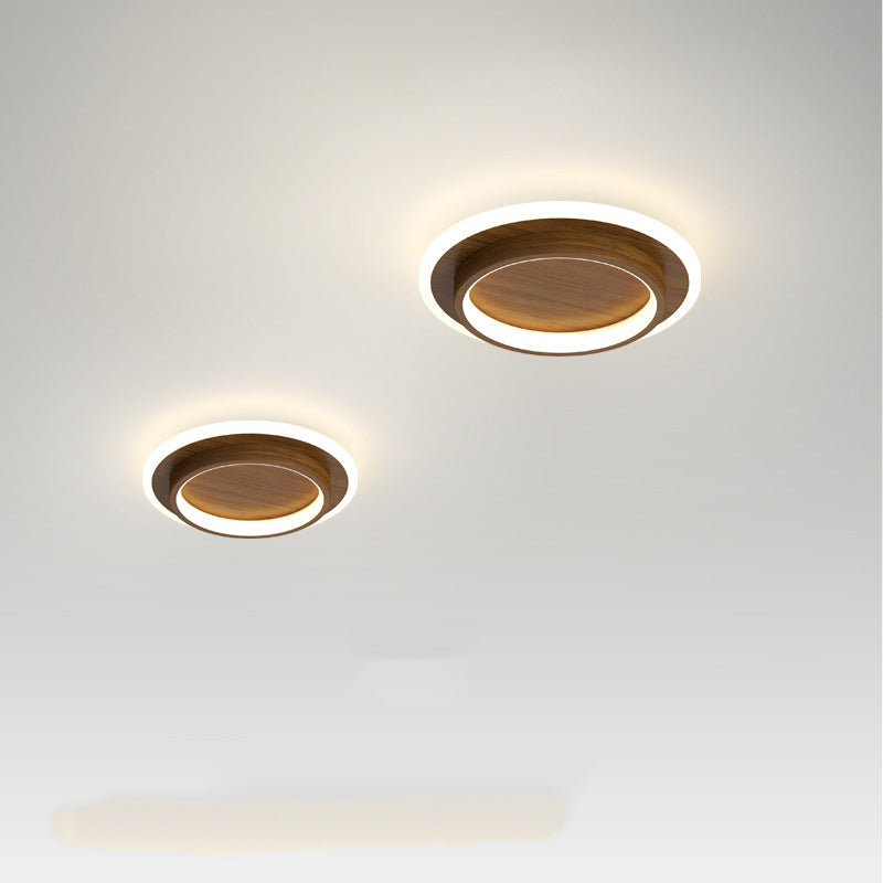 Contemporary Scandinavian Iron Acrylic Round Square LED Flush Mount Ceiling Light For Hallway Lumendat