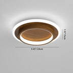 Contemporary Scandinavian Iron Acrylic Round Square LED Flush Mount Ceiling Light For Hallway Lumendat