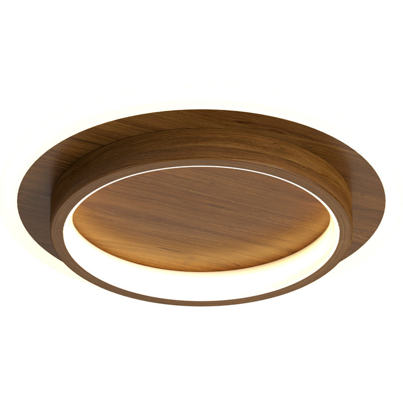 Contemporary Scandinavian Iron Acrylic Round Square LED Flush Mount Ceiling Light For Hallway Lumendat