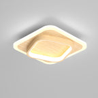 Contemporary Scandinavian Iron Acrylic Round Square LED Flush Mount Ceiling Light For Hallway Lumendat