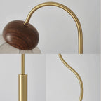 Traditional French Bell Printed Metal Fabric 1-Light Standing Floor Lamp For Living Room Lumendat