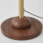 Traditional French Bell Printed Metal Fabric 1-Light Standing Floor Lamp For Living Room Lumendat