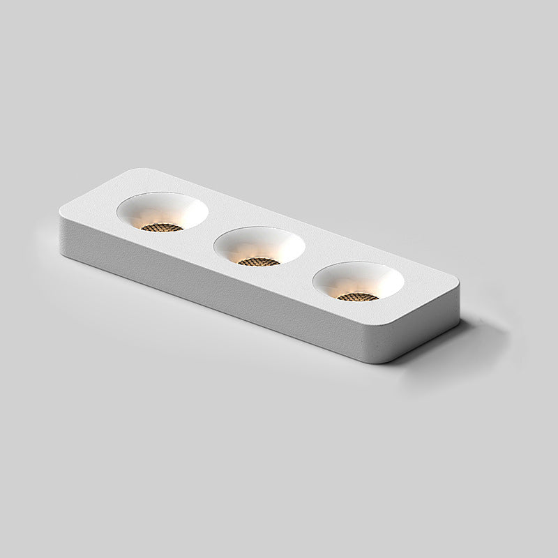 Modern Minimalist Iron Square Rectangular Honeycomb Network Ultra-thin Spotlight Downlight LED Flush Mount Ceiling Light For Hallway Lumendat
