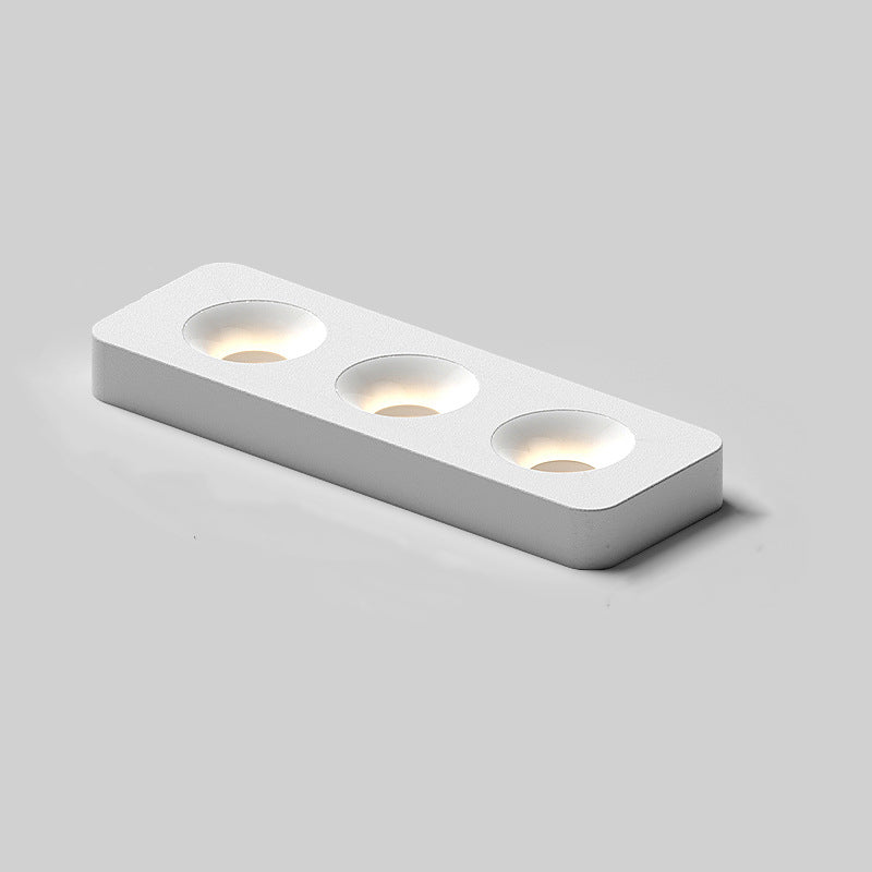 Modern Minimalist Iron Square Rectangular Honeycomb Network Ultra-thin Spotlight Downlight LED Flush Mount Ceiling Light For Hallway Lumendat