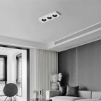 Modern Minimalist Iron Square Rectangular Honeycomb Network Ultra-thin Spotlight Downlight LED Flush Mount Ceiling Light For Hallway Lumendat