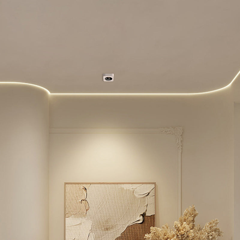 Modern Minimalist Iron Square Rectangular Honeycomb Network Ultra-thin Spotlight Downlight LED Flush Mount Ceiling Light For Hallway Lumendat