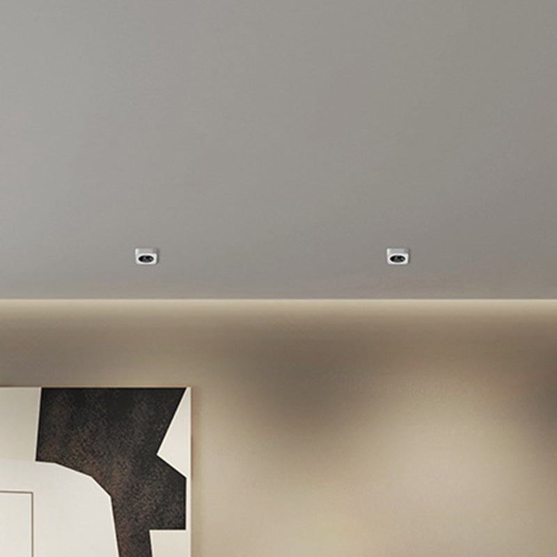 Modern Minimalist Iron Square Rectangular Honeycomb Network Ultra-thin Spotlight Downlight LED Flush Mount Ceiling Light For Hallway Lumendat