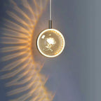 Modern Luxury Aluminum Crystal Round Bubble Jellyfish Deer LED Pendant Light For Bedside