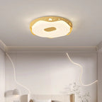Lumendat Contemporary Nordic Kids Iron PE Round Doughnut Hanging Animal LED Flush Mount Ceiling Light For Bedroom Lumendat