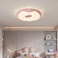 Lumendat Contemporary Nordic Kids Iron PE Round Doughnut Hanging Animal LED Flush Mount Ceiling Light For Bedroom Lumendat