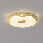 Lumendat Contemporary Nordic Kids Iron PE Round Doughnut Hanging Animal LED Flush Mount Ceiling Light For Bedroom Lumendat