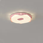 Lumendat Contemporary Nordic Kids Iron PE Round Doughnut Hanging Animal LED Flush Mount Ceiling Light For Bedroom Lumendat