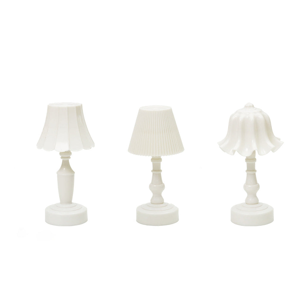 Contemporary Nordic Battery ABS Flower Pleated LED Table Lamp Night Light For Bedside Lumendat