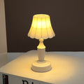 Contemporary Nordic Battery ABS Flower Pleated LED Table Lamp Night Light For Bedside Lumendat