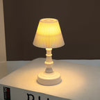 Contemporary Nordic Battery ABS Flower Pleated LED Table Lamp Night Light For Bedside Lumendat