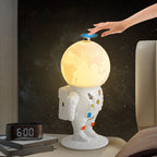 Lumendat Contemporary Creative ABS PS Astronaut Lunar Kids Rechargeable LED Table Lamp Night Light For Bedroom Lumendat