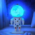 Lumendat Contemporary Creative ABS PS Astronaut Lunar Kids Rechargeable LED Table Lamp Night Light For Bedroom Lumendat