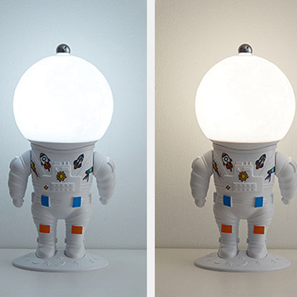 Lumendat Contemporary Creative ABS PS Astronaut Lunar Kids Rechargeable LED Table Lamp Night Light For Bedroom Lumendat