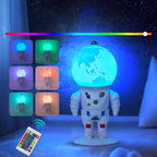 Lumendat Contemporary Creative ABS PS Astronaut Lunar Kids Rechargeable LED Table Lamp Night Light For Bedroom Lumendat