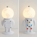 Lumendat Contemporary Creative ABS PS Astronaut Lunar Kids Rechargeable LED Table Lamp Night Light For Bedroom Lumendat