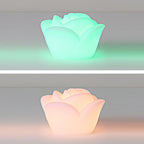 Contemporary Creative Rechargeable Waterproof PE Rose LED Table Lamp Night Light For Bedside Lumendat