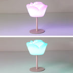 Contemporary Creative Rechargeable Waterproof PE Rose LED Table Lamp Night Light For Bedside Lumendat
