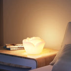 Contemporary Creative Rechargeable Waterproof PE Rose LED Table Lamp Night Light For Bedside Lumendat
