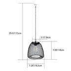 Traditional Farmhouse Solar Waterproof Weaving Iron Rattan Cage LED Outdoor Pendant Light for Outdoor Patio BulbSquare