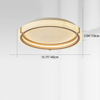 Modern Luxury Aluminum Acrylic Round LED Flush Mount Ceiling Light For Bedroom