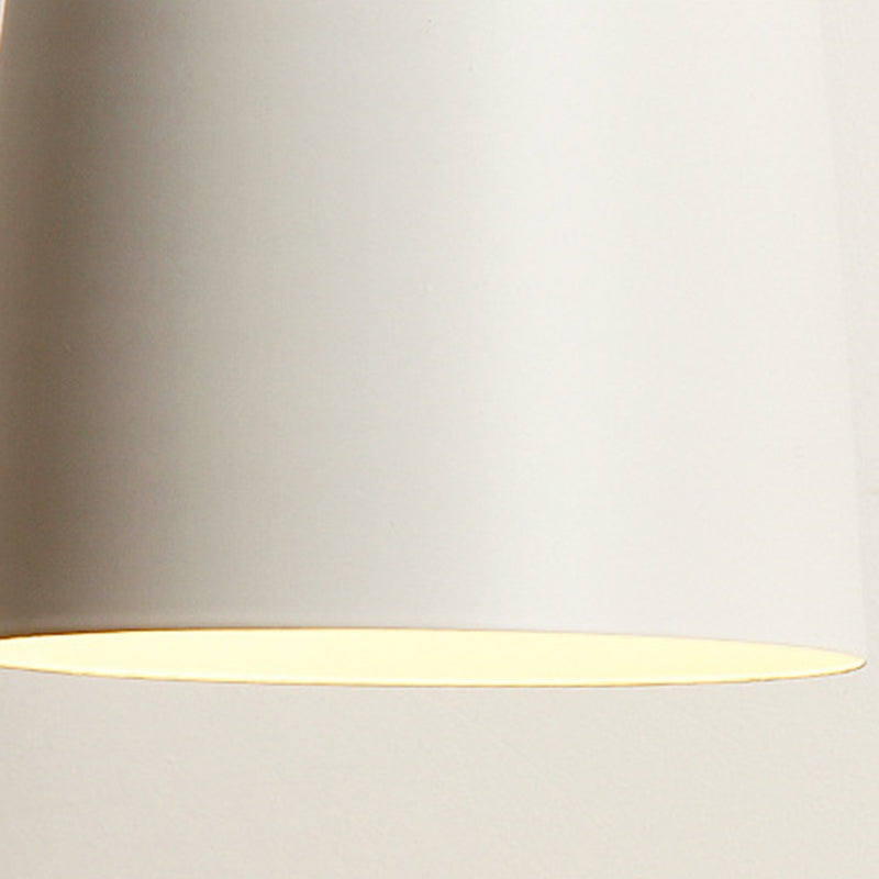 Contemporary Nordic Iron Conic 1-light Pendant Light for Bedside BulbSquare
