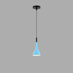 Contemporary Nordic Iron Conic 1-light Pendant Light for Bedside BulbSquare