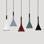 Contemporary Nordic Iron Conic 1-light Pendant Light for Bedside BulbSquare