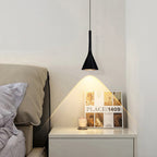 Contemporary Nordic Iron Conic 1-light Pendant Light for Bedside BulbSquare