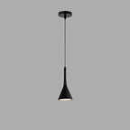 Contemporary Nordic Iron Conic 1-light Pendant Light for Bedside BulbSquare