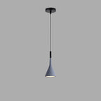 Contemporary Nordic Iron Conic 1-light Pendant Light for Bedside BulbSquare