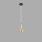 Contemporary Nordic Iron Conic 1-light Pendant Light for Bedside BulbSquare
