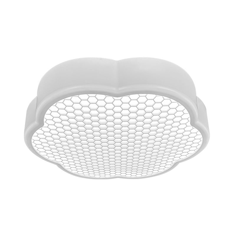 Lumendat Modern Simplicity Kids Iron ABS Round Flower Star Honeycomb Shade LED Flush Mount Ceiling Light For Bedroom Lumendat