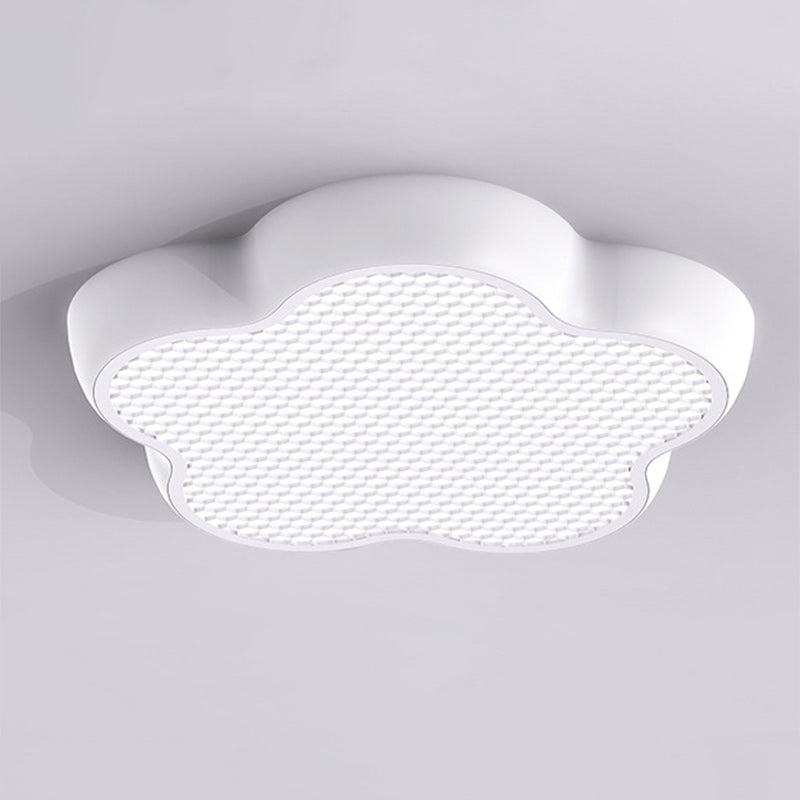 Lumendat Modern Simplicity Kids Iron ABS Round Flower Star Honeycomb Shade LED Flush Mount Ceiling Light For Bedroom Lumendat