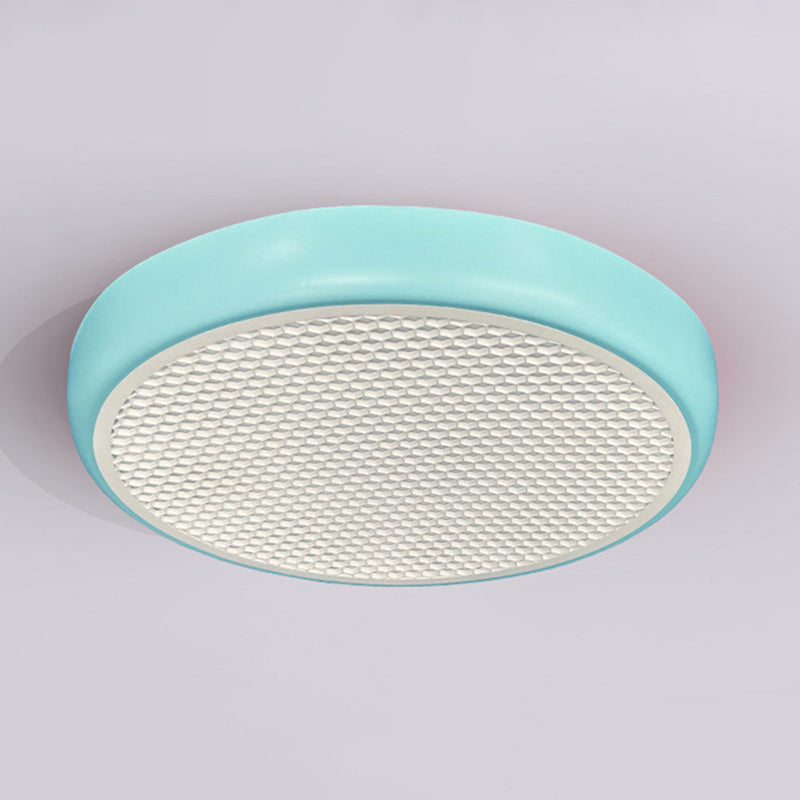 Lumendat Modern Simplicity Kids Iron ABS Round Flower Star Honeycomb Shade LED Flush Mount Ceiling Light For Bedroom Lumendat