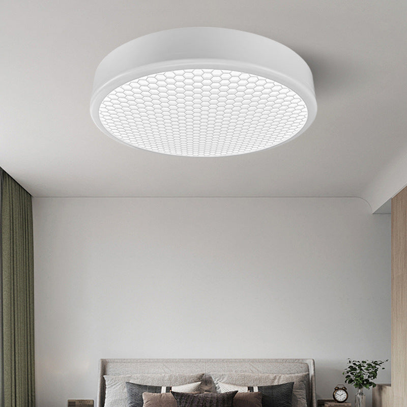 Lumendat Modern Simplicity Kids Iron ABS Round Flower Star Honeycomb Shade LED Flush Mount Ceiling Light For Bedroom Lumendat