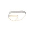 Modern Minimalist Hardware Acrylic Triangle LED Flush Mount Ceiling Light For Bedroom