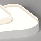 Modern Minimalist Hardware Acrylic Triangle LED Flush Mount Ceiling Light For Bedroom