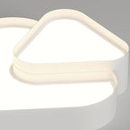 Modern Minimalist Hardware Acrylic Triangle LED Flush Mount Ceiling Light For Bedroom
