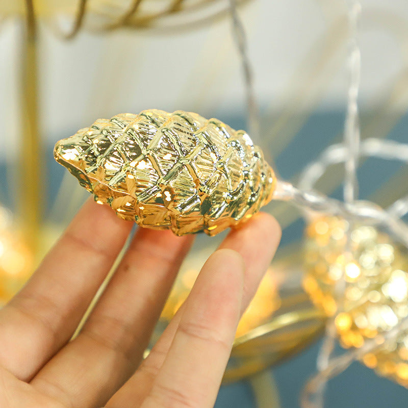 Contemporary Creative USB Battery PE Pine Cone LED String Lights For Entertainment Room Lumendat