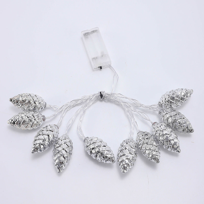 Contemporary Creative USB Battery PE Pine Cone LED String Lights For Entertainment Room Lumendat