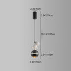 Lumendat Contemporary Nordic Aluminum Liftable Kids Panda Bear Ball LED Pendant Light For Bedside Lumendat
