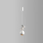 Lumendat Contemporary Nordic Aluminum Liftable Kids Panda Bear Ball LED Pendant Light For Bedside Lumendat