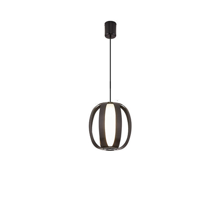 Contemporary Scandinavian Aluminum Acrylic Ball Lantern LED Pendant Light For Dining Room
